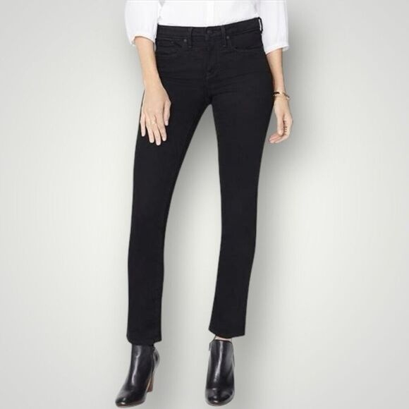 NYDJ Black Sheri Slim Jeans | US8 - Picture 1 of 5